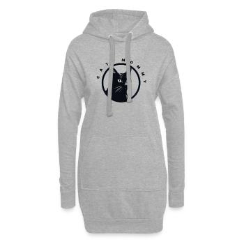 Cat Mom - Hoodie Dress - heather grey - Front