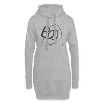 Halloween Boo - Hoodie-Kleid - Grau meliert - Vorne