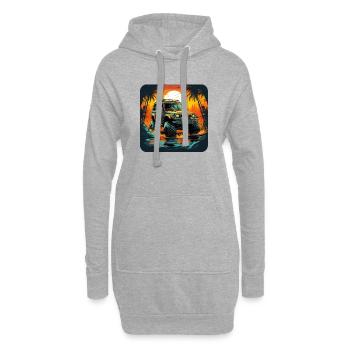 Offroad 4x4 Geländewagen Allrad Outdoor SUV Truck - Hoodie-Kleid - Grau meliert - Vorne