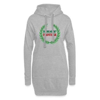 BESTER BRUDER - Hoodie-Kleid - Grau meliert - Vorne