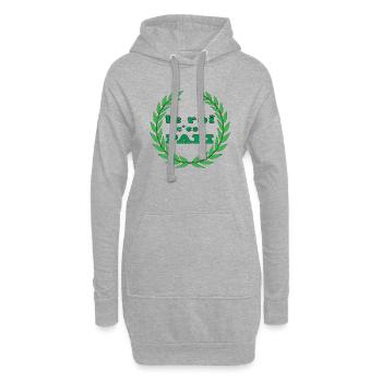 Le roi PAPI - Sweat-shirt à capuche long Femme - gris chiné - Devant