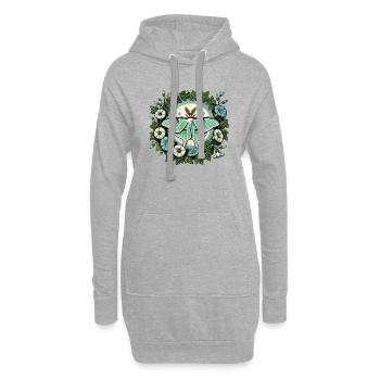 Luna-Motte - Hoodie-Kleid - Grau meliert - Vorne