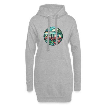 Aruba - Caribbean - Dutch Indies - Karibik - Hoodie-Kleid - Grau meliert - Vorne