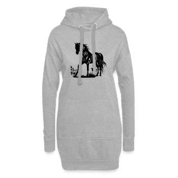Cowboy Lustiger Cowboyhut Wild Western Rodeo Texas - Hoodie-Kleid - Grau meliert - Vorne