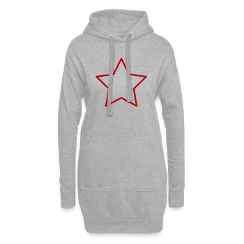 stern - Hoodie-Kleid - Grau meliert - Vorne