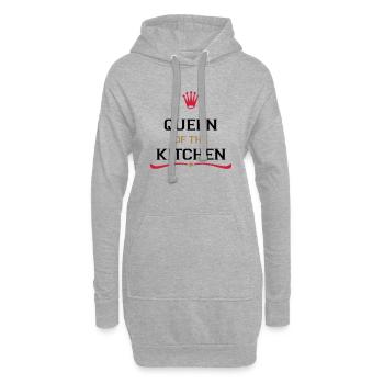 Tablier de cuisine pour un cuisinier parfait - Sweat-shirt à capuche long Femme - gris chiné - Devant