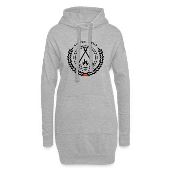 Logo 2025 (Original) Schwarz - Hoodie Dress - heather grey - Front