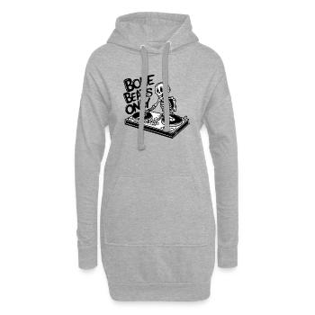 Battements d’os uniquement - Sweat-shirt à capuche long Femme - gris chiné - Devant