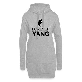 Forever Yang - Hoodie-Kleid - Grau meliert - Vorne