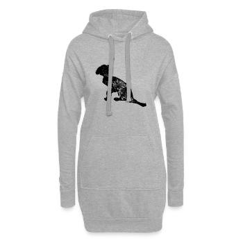 Heartbeat - Hoodie-Kleid - Grau meliert - Vorne