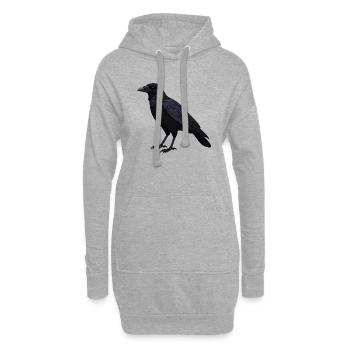 Crow - Hoodie Dress - heather grey - Front