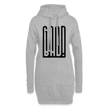 GoodBad - Hoodie-Kleid - Grau meliert - Vorne
