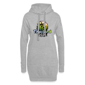 Thailand 2025 - Hoodie-Kleid - Grau meliert - Vorne