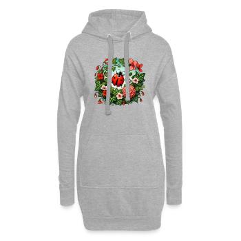 Marienkäfer - Hoodie-Kleid - Grau meliert - Vorne