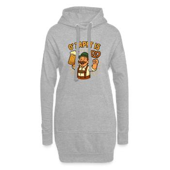 Bayrisches Volksfest - Hoodie-Kleid - Grau meliert - Vorne