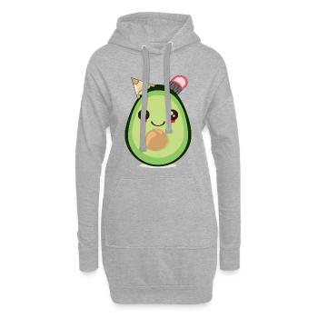 SCHULANFANG SCHULKIND AVOCADO - Hoodie-Kleid - Grau meliert - Vorne
