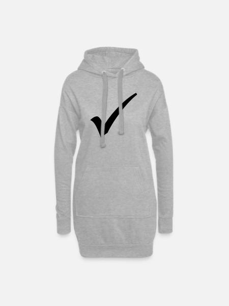 D'Accord - Sweat-shirt à capuche long Femme - gris chiné