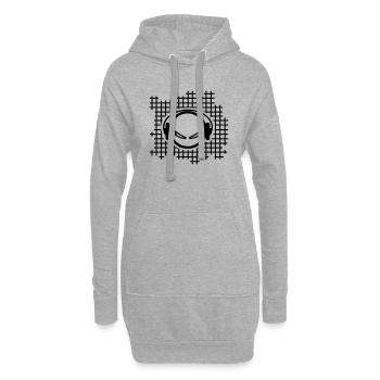 sound - Hoodie-Kleid - Grau meliert - Vorne