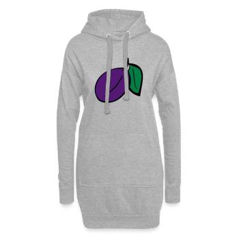 Pflaume - Hoodie-Kleid - Grau meliert - Vorne