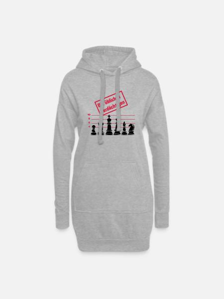 Die üblichen Verdächtigen - Hoodie-Kleid - Grau meliert