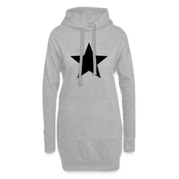 5Stern - Hoodie-Kleid - Grau meliert - Vorne