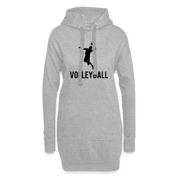 Volleyball Sports - Hoodie-Kleid - Grau meliert - Vorne