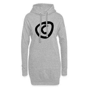 copyright c - Hoodie-Kleid - Grau meliert - Vorne