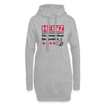 heinz - Hoodie-Kleid - Grau meliert - Vorne