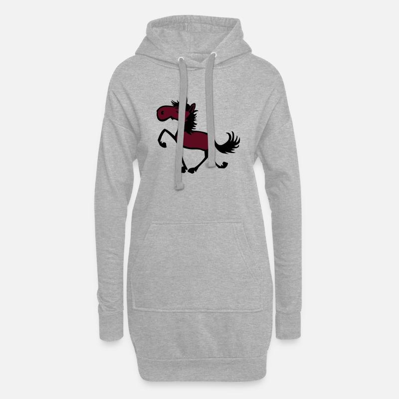 TÖLT - Hoodie-Kleid - Grau meliert