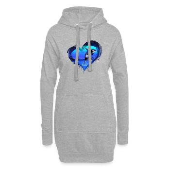 Orca - Hoodie-Kleid - Grau meliert - Vorne