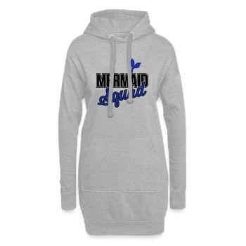 Mermaid Squad 2C Farbwechsel - Hoodie-Kleid - Grau meliert - Vorne