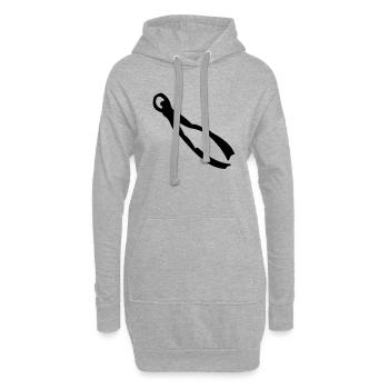 apnoe - Hoodie-Kleid - Grau meliert - Vorne