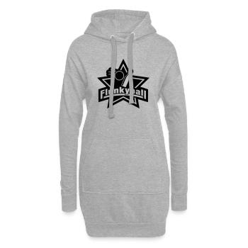 flunkyball_1_f1 - Hoodie-Kleid - Grau meliert - Vorne
