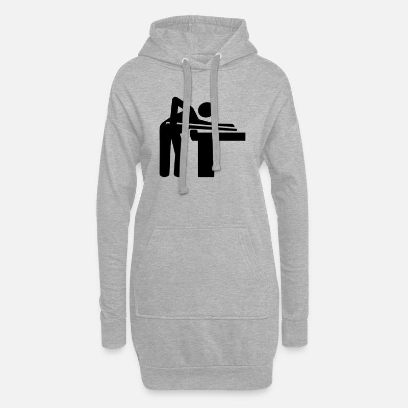 Billard - Hoodie-Kleid - Grau meliert
