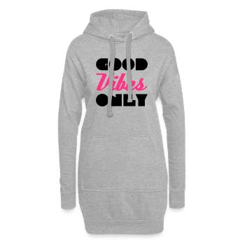 Good Vibes - Hoodie-Kleid - Grau meliert - Vorne