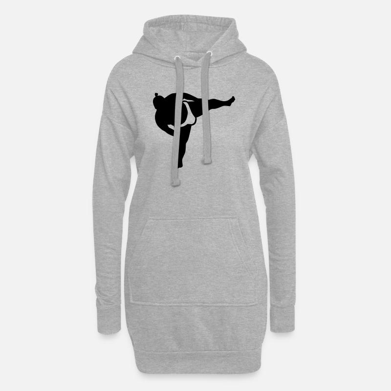 Sumo - Hoodie-Kleid - Grau meliert