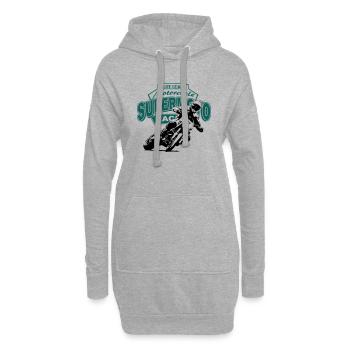 Supermoto Racing - Supermotard - Sweat-shirt à capuche long Femme - gris chiné - Devant