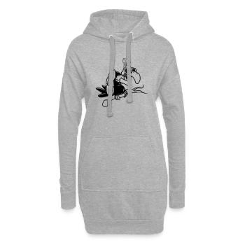 vautour Dingo lunettes de soleil drôles humoristiq - Sweat-shirt à capuche long Femme - gris chiné - Devant