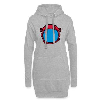 Astronaut Helmet - Hoodie Dress - heather grey - Front