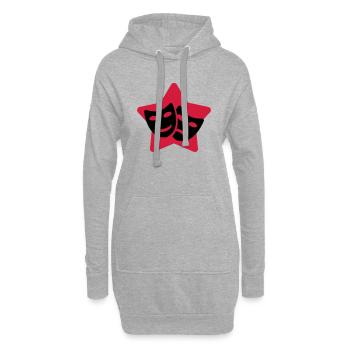 Theater / Theatre / Theaterleute / Schauspieler - Hoodie-Kleid - Grau meliert - Vorne