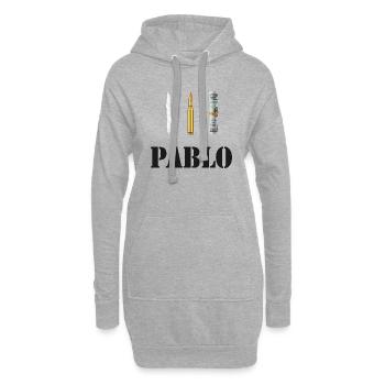 Pablo Escobar Kokain - Hoodie-Kleid - Grau meliert - Vorne