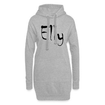elly - Hoodie-Kleid - Grau meliert - Vorne