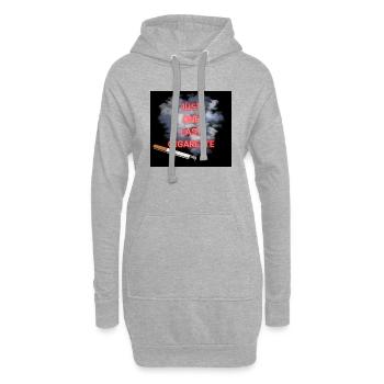 Just one last cigarette - Hoodie-Kleid - Grau meliert - Vorne