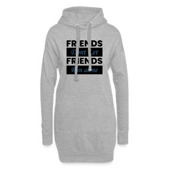 Fußball Football - Sweat-shirt à capuche long Femme - gris chiné - Devant