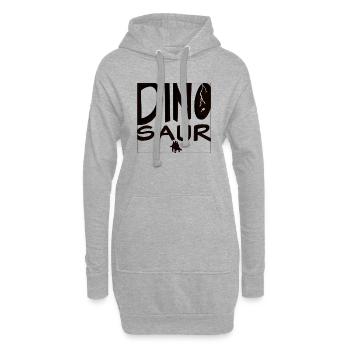 DINO SAUR Font - Hoodie-Kleid - Grau meliert - Vorne