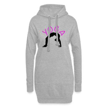 Yoga Sport - Hoodie-Kleid - Grau meliert - Vorne