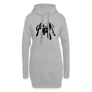 Araignée Araignées Tarentule Animale Arachnide Vecteur - Sweat-shirt à capuche long Femme - gris chiné - Devant