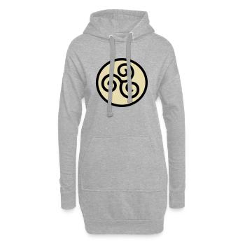 Wikinger Symbol - Hoodie-Kleid - Grau meliert - Vorne