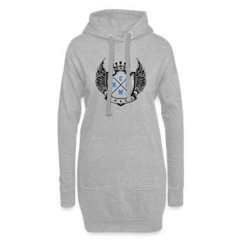 crew - Hoodie-Kleid - Grau meliert - Vorne