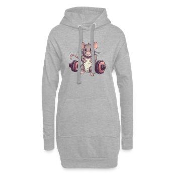 Gym Rat - Hoodie Dress - heather grey - Front